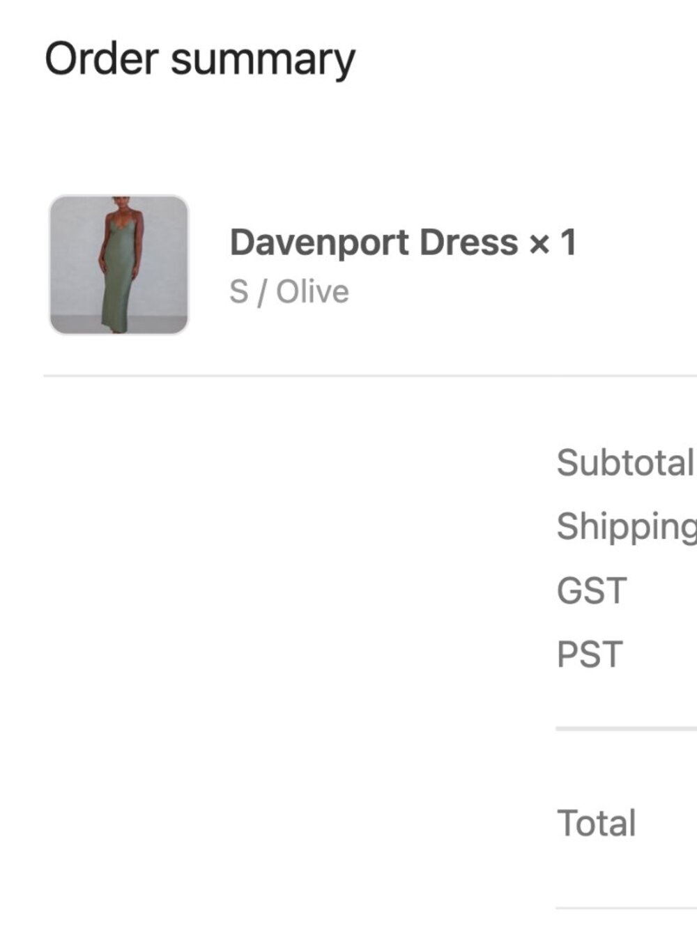 Park and Fifth Davenport Dress Small Olive Green